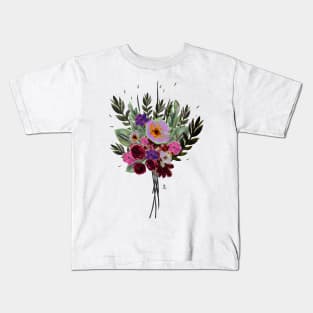 Bouquet of flowers -rose Kids T-Shirt